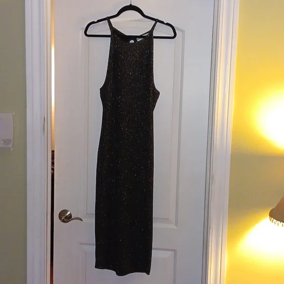Almost Famous Dresses | Black Dress With Silver Specks | Color: Black/Silver | Size: L | Classicsbservic's Closet